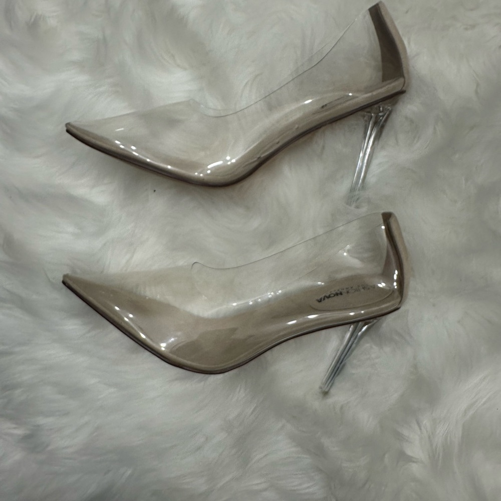 Fashion Nova Clear 4” Heels